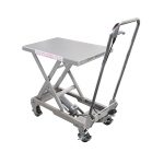 Manual Aluminum / Stainless Steel Scissor Lift Table