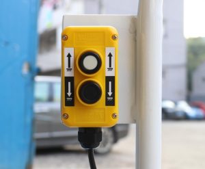 Electric scissor lift table handle Electric scissor lift table handle